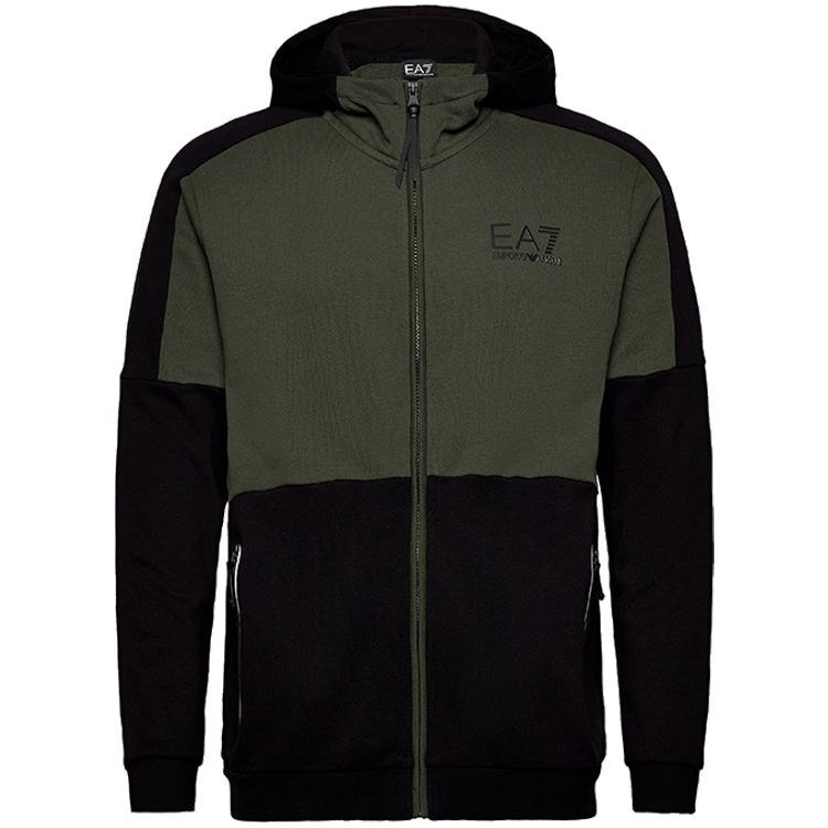 Hanorac pt bărbați EA7 EMPORIO ARMANI SWEATSHIRT S Negru photo 4