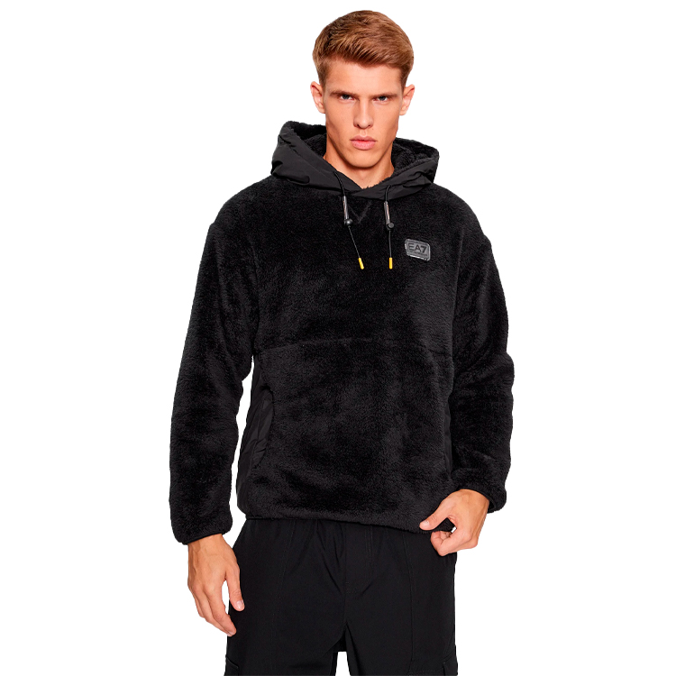 Hanorac pt bărbați EA7 EMPORIO ARMANI SWEATSHIRT S Negru photo 3