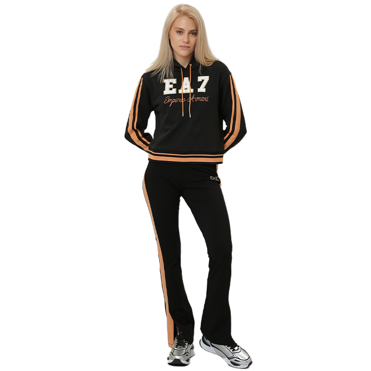 Hanorac EA7 EMPORIO ARMANI JERSEYWEAR XS Negru Femei photo 2