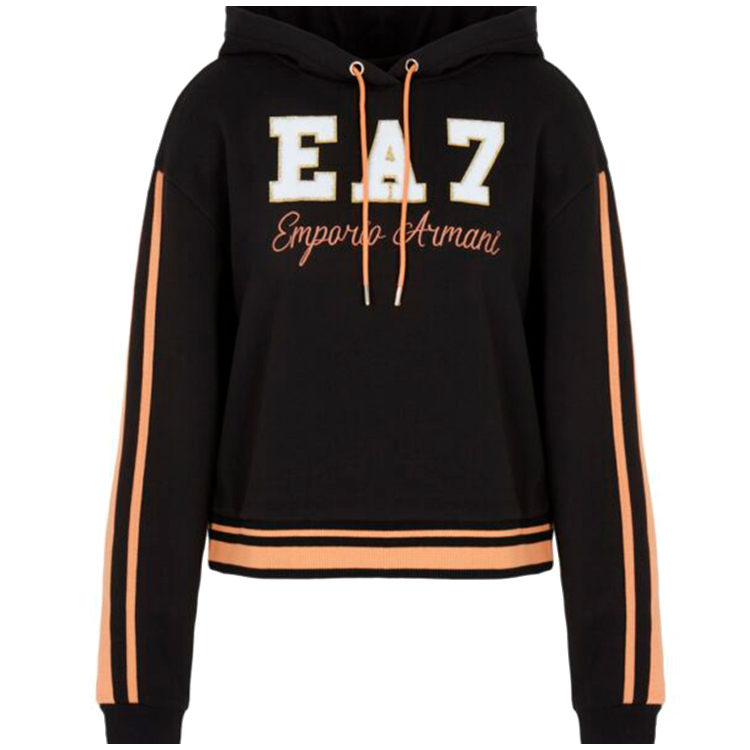 Hanorac EA7 EMPORIO ARMANI JERSEYWEAR XS Negru Femei photo 3