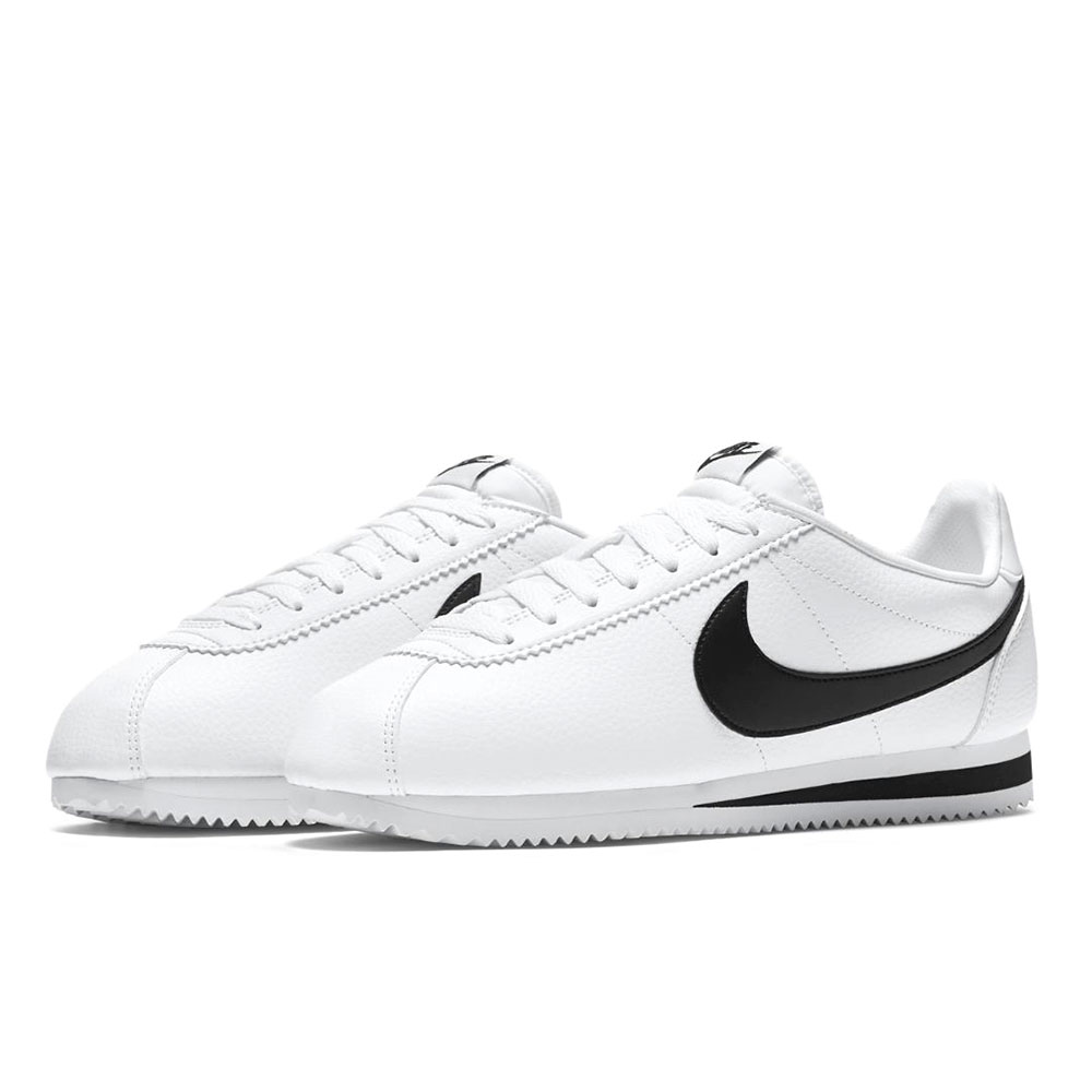 Incaltaminte Sport Nike CLASSIC CORTEZ LEATHER pt Barbati / 40.5 / Alb-negru photo 4