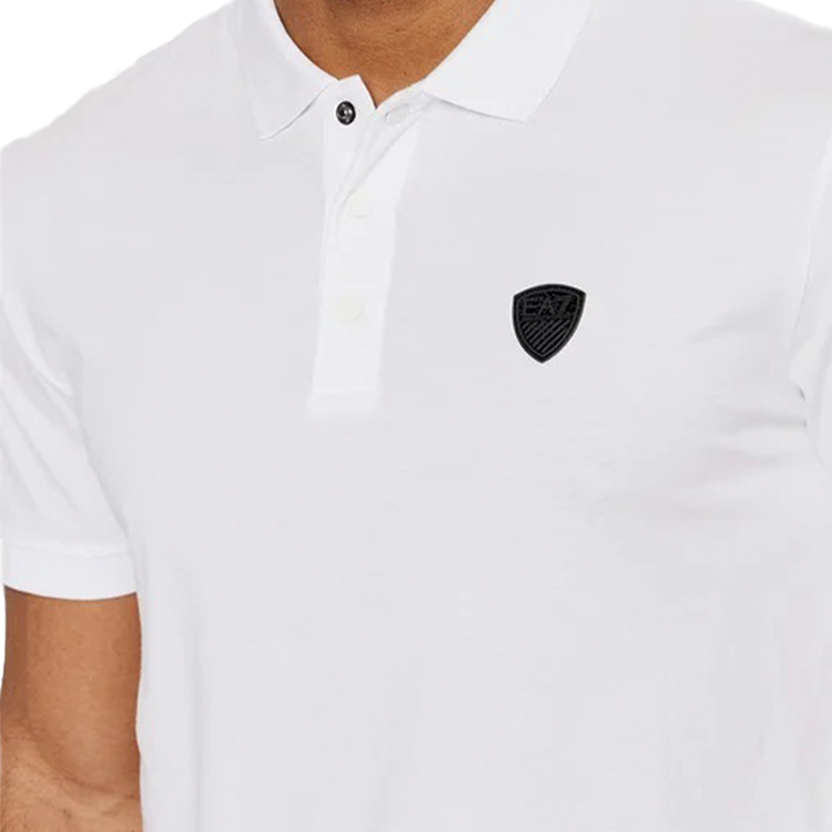  Polo pt bărbați EA7 EMPORIO ARMANI POLO SHIRT M S Alb  photo 4