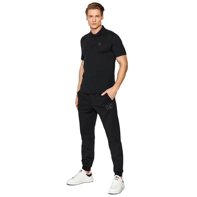  Polo pt bărbați EA7 EMPORIO ARMANI POLO SHIRT M S Negru  photo 2