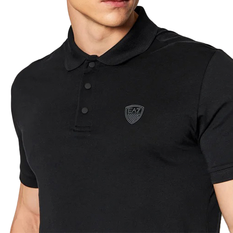  Polo pt bărbați EA7 EMPORIO ARMANI POLO SHIRT M S Negru  photo 4