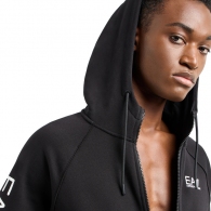Hanorac EA7 EMPORIO ARMANI COTTON-BLEND HOODED LOGO thumbnav 3
