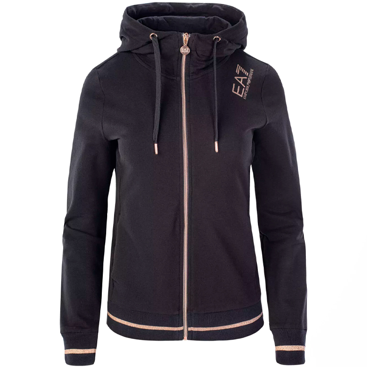 Hanorac EA7 EMPORIO ARMANI FELPA XS Negru Femei photo 2