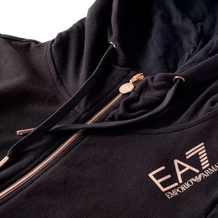 Hanorac EA7 EMPORIO ARMANI FELPA XS Negru Femei photo 4
