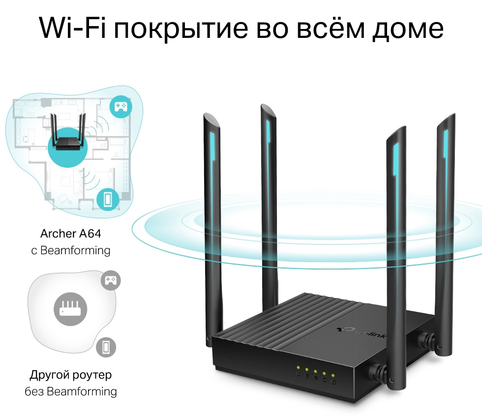 Роутер TP-Link Archer A64 AC1200 photo 3