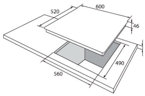 Встраиваемая  газовая панель Hansa BHKW630500 photo 2