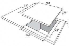 Встраиваемая  газовая панель Hansa BHKW630500 thumbnav 2
