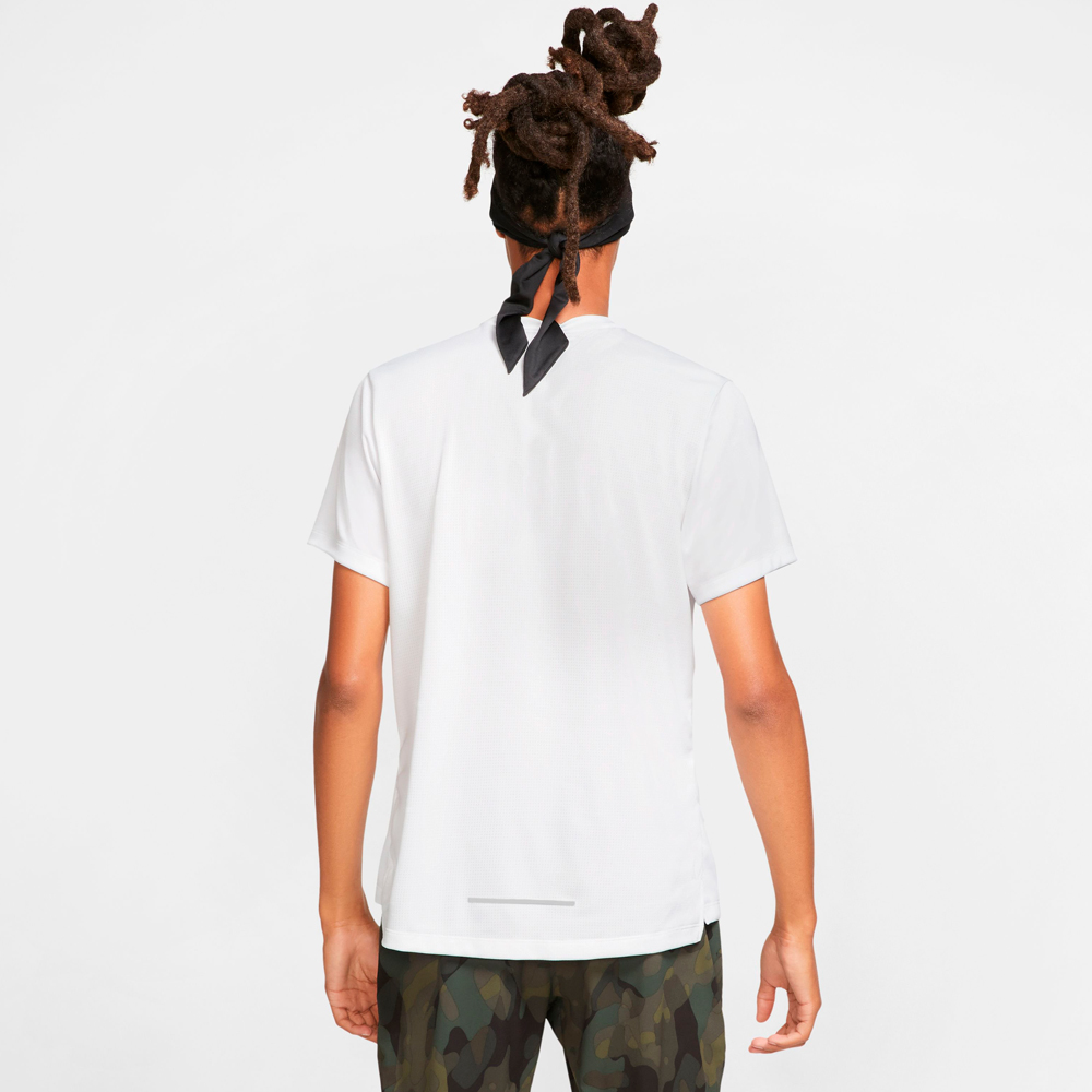 Tricou bărbătesc Nike M NK DF MILER SS FLASH NV L Alb photo 4