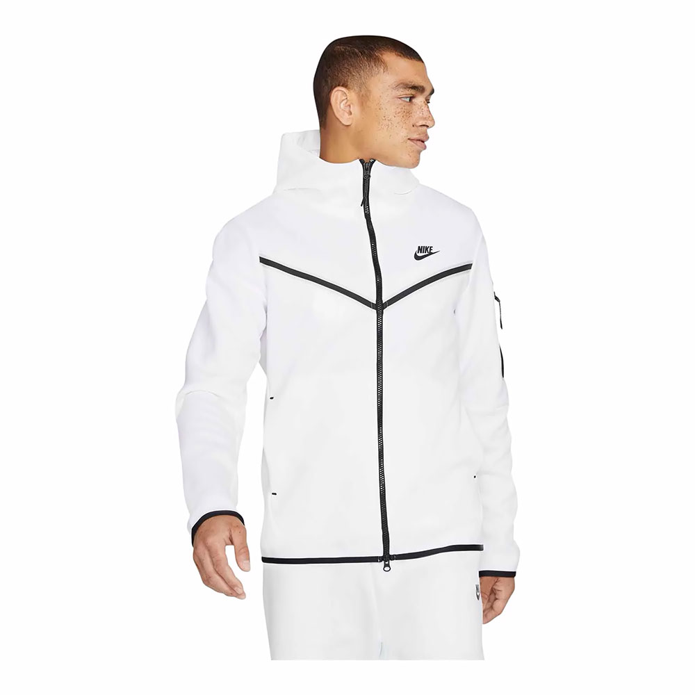 Hanorac pt bărbați Nike M NSW TCH FLC HOODIE FZ WR XS Alb photo 2