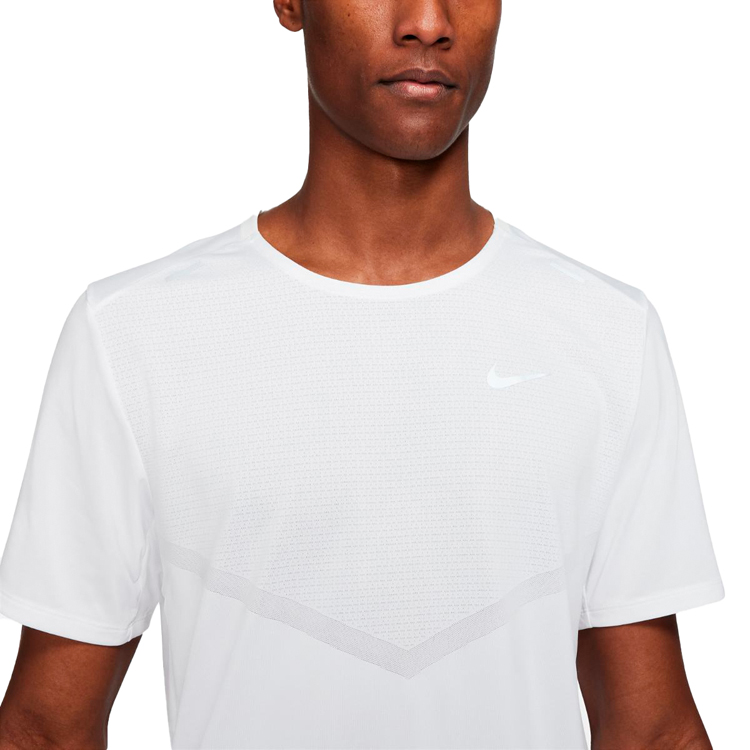 Tricou bărbătesc Nike M NK DF RISE 365 SS L Alb photo 3