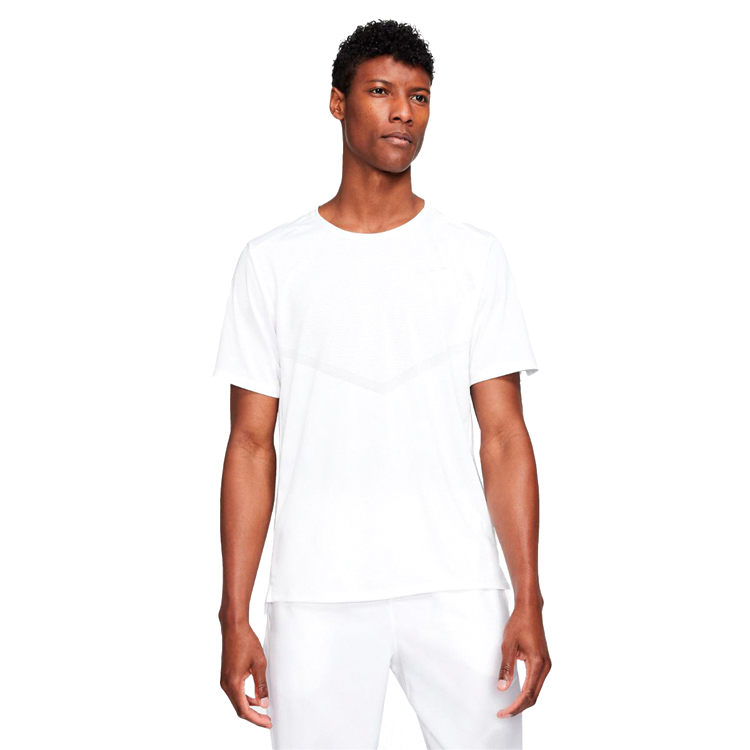 Tricou bărbătesc Nike M NK DF RISE 365 SS L Alb photo 5