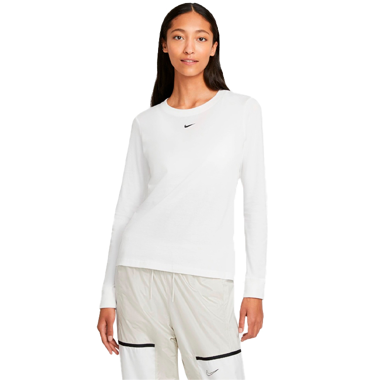 Tricou cu brat lung Nike W NSW TEE ESSNTL LS LBR XS Alb Femei photo 2