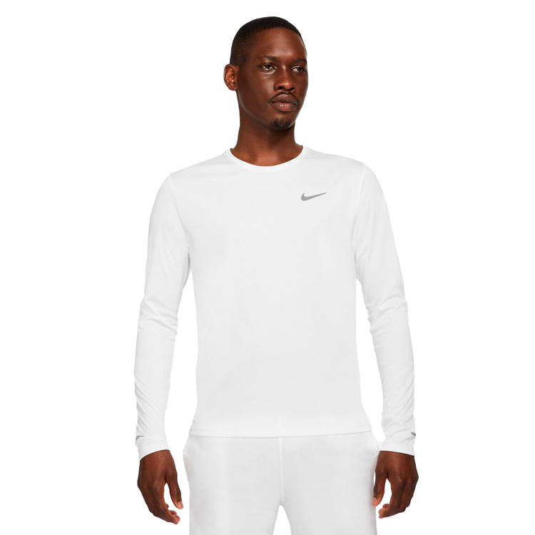 Hanorac pt bărbați Nike M NK DF UV MILER TOP LS 2XL Alb photo 4