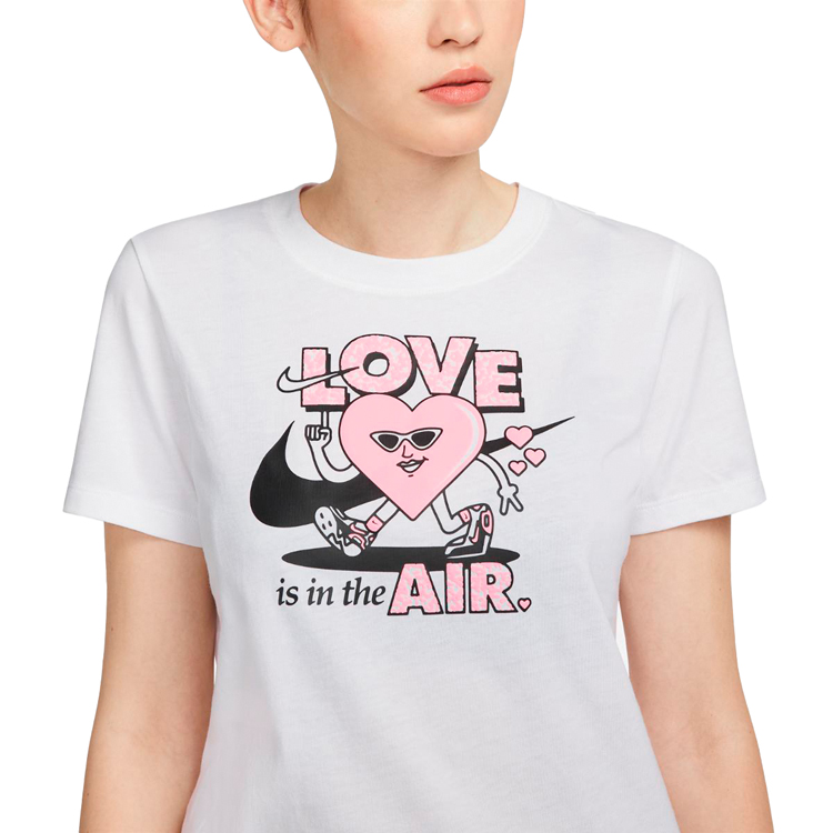 Tricou Nike W NSW TEE SS VDAY XL Alb Femei photo 2