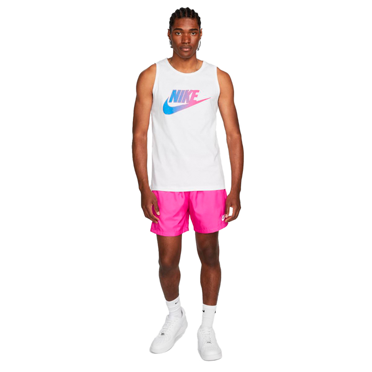 Maiou pt Barbati Nike M NSW 3MO SSNL BRNDMK TANK L Alb photo 4