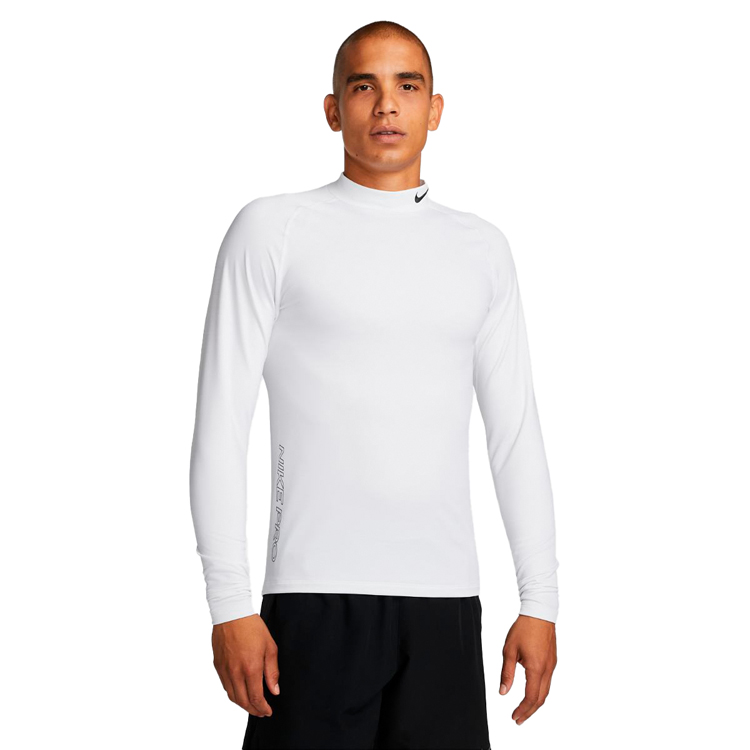 Hanorac pt bărbați Nike M NP TOP WARM LS MOCK M Alb photo 2