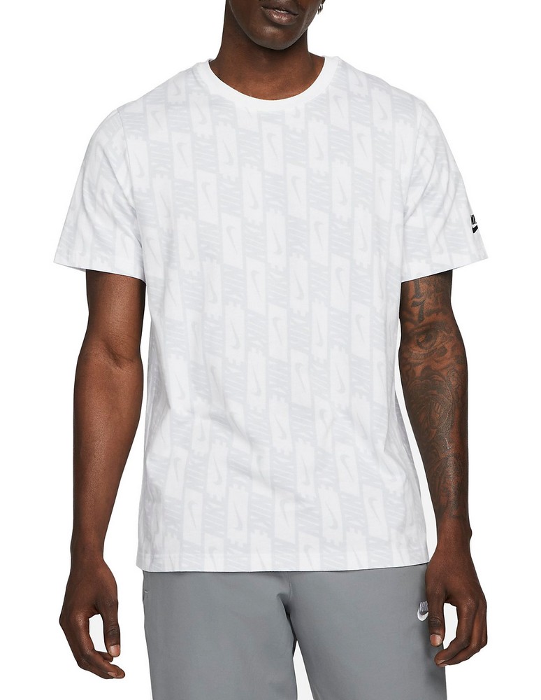 Tricou bărbătesc Nike M NSW REPEAT SS TEE PRNT M Alb photo 2