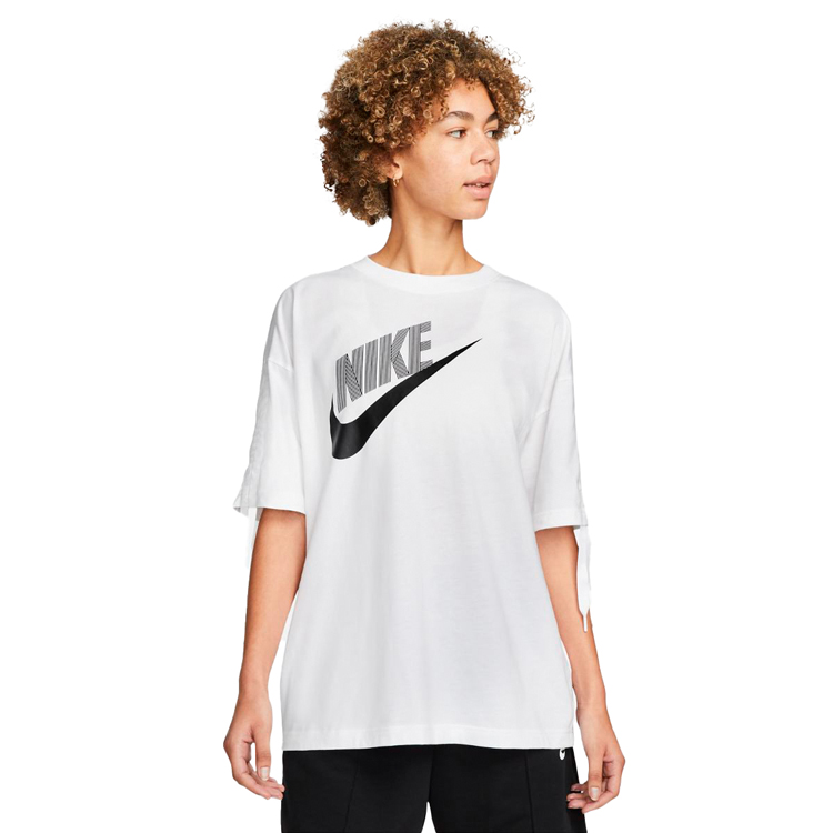 Tricou Nike W NSW SS TOP DNC L Alb Femei photo 3
