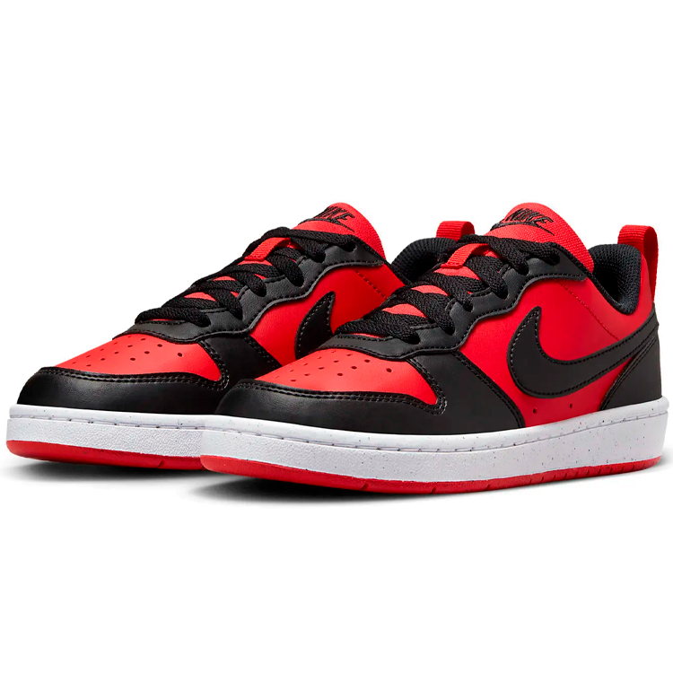 Кроссовки Nike COURT BOROUGH LOW RECRAFT (GS) / Мужской / 37.5 / Красный/Черный photo 3