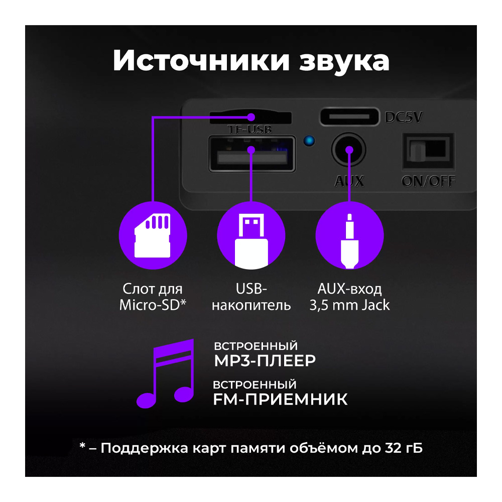 Портативная колонка Defender Enjoy S400 Черный photo 6