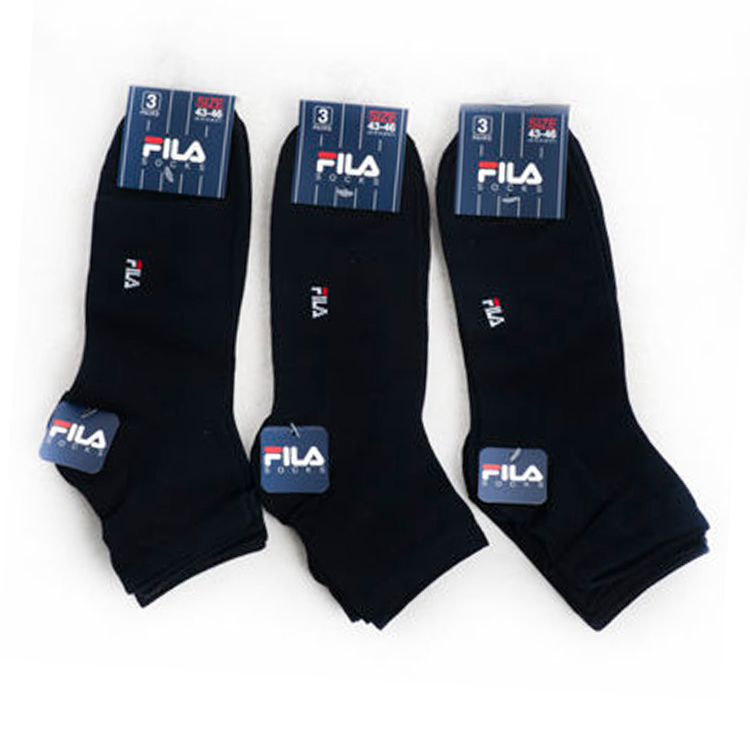 Носки Унисекс Fila UW QUARTER SOCKS MERCERIZED 3 PACK 35-38 Черный photo 2