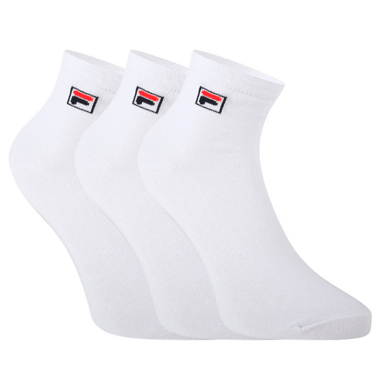 Sosete Unisex Fila QUARTER SOCKS 3 PACK 35-38 Alb photo 2