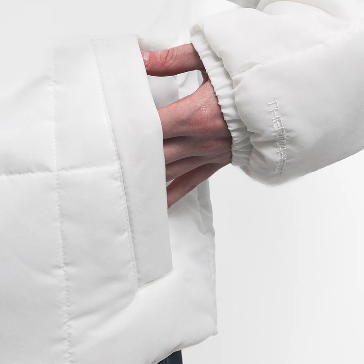 Scurta Nike W NSW ESSTL THRMR CLSC PUFFER L alb Femei photo 6