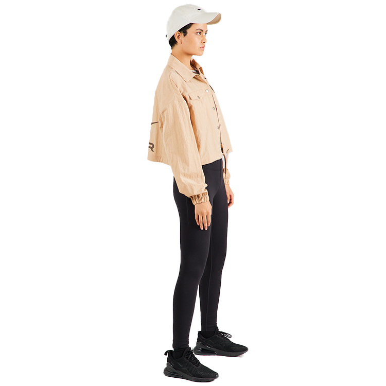 Scurta Nike W NSW AIR WVN MOD CROP JKT L Bej Femei photo 3