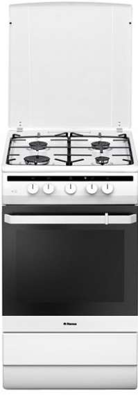 Газовая плита Hansa FCMW63000 / 4 конфорок / 60 см / Белый photo 1 Газовая плита Hansa FCMW63000 / 4 конфорок / 60 см / Белый photo 1