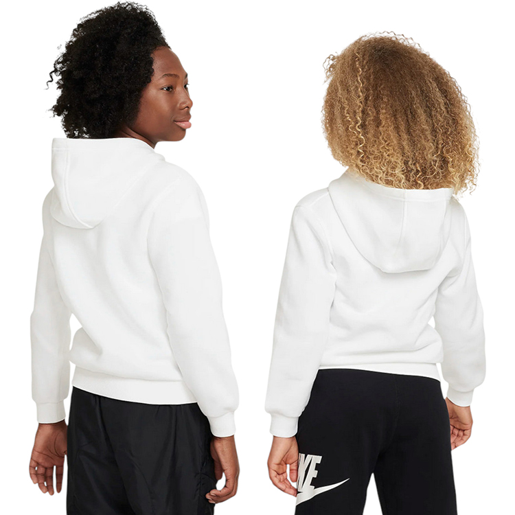 Jacheta Nike K NSW CLUB FLC HDY LBR M Alb Femei photo 3