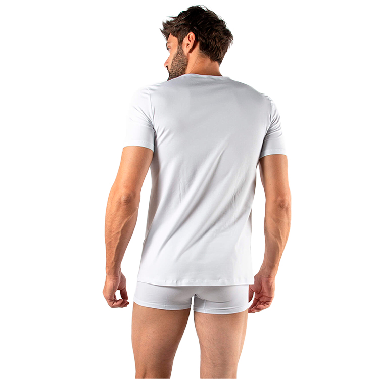 Футболка мужская Fila MAN UNDERSHIRT ROUND NECK WITH LOGO PRINT S Белый photo 2
