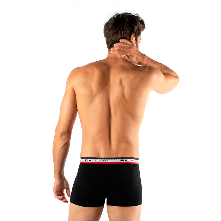 Boxeri Fila UW MAN BOXER WITH  UNDERWEAR LOGO  M Negru Barbati photo 2