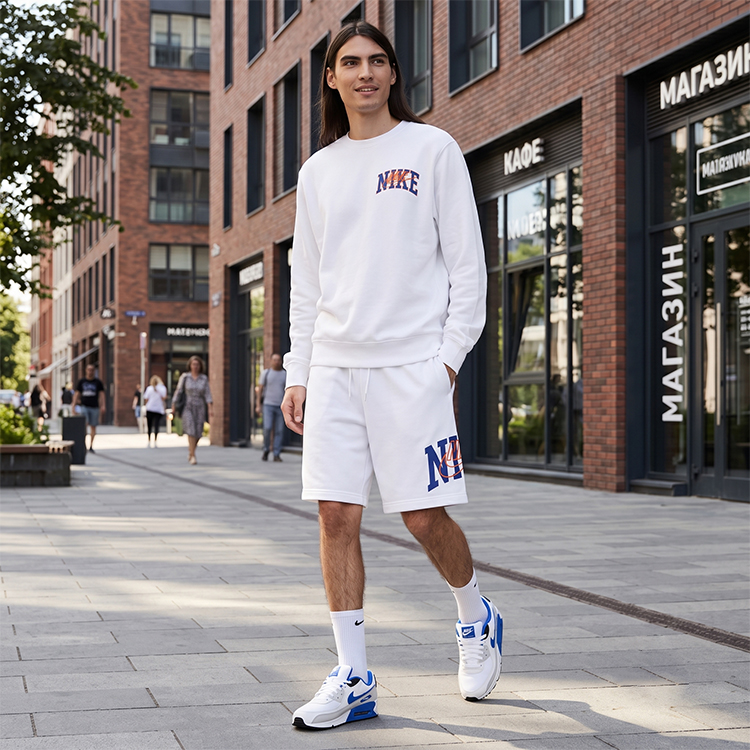 Sorti de bărbați Nike M CLUB FT SHORT ARCH GX S Alb photo 5