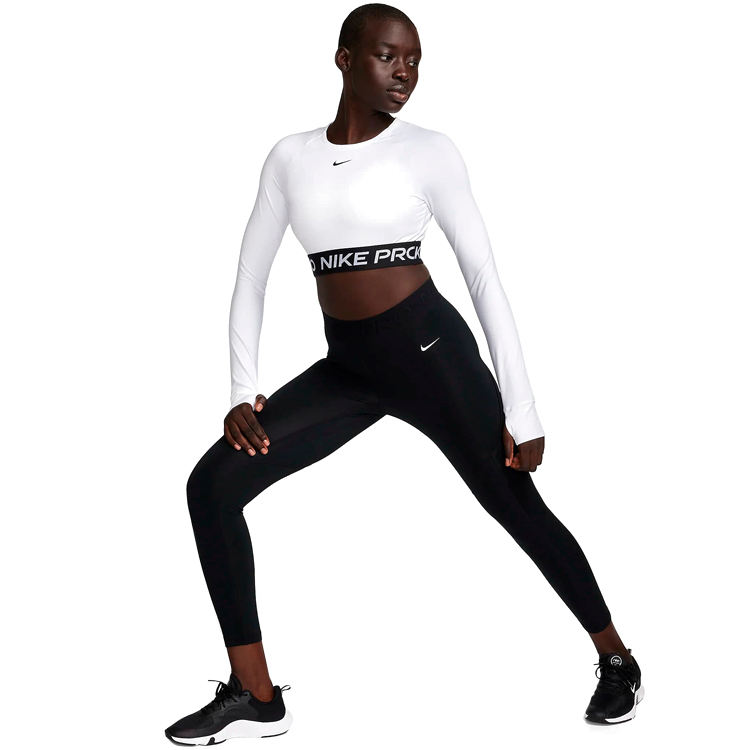 Толстовка Nike PRO DF 365 CROP LS S Белый Женский photo 2