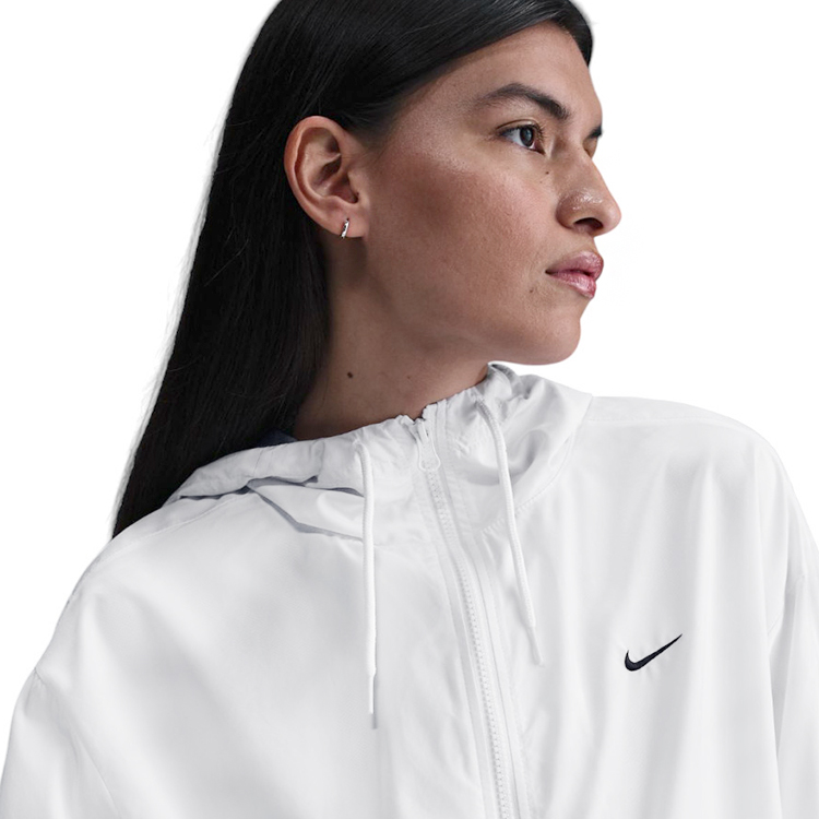 Hanorac Nike W NSW ESSNTL UV WVN JKT HD L Alb Femei photo 3