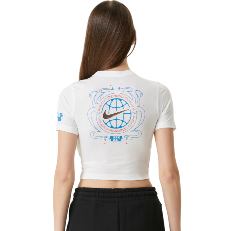Tricou Nike W NSW TEE DANCE SS OLY XS Alb Femei photo 3