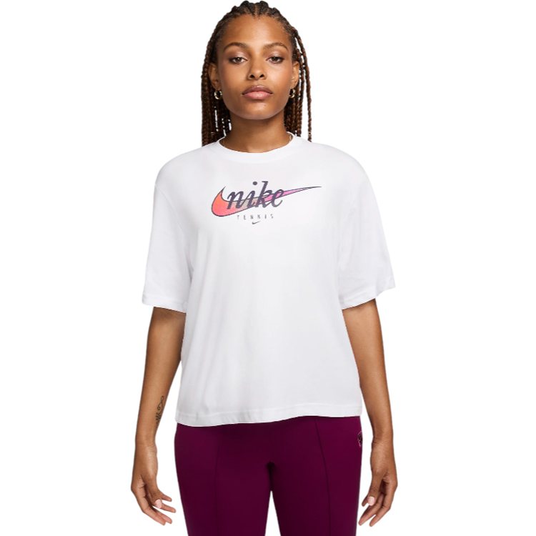 Tricou Nike W NK DF SLAM SS TEE L Alb Femei photo 3