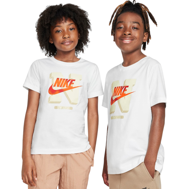 Tricou Nike K NSW TEE FUTURA HBR SSNL / Barbati / S / Alb photo 3