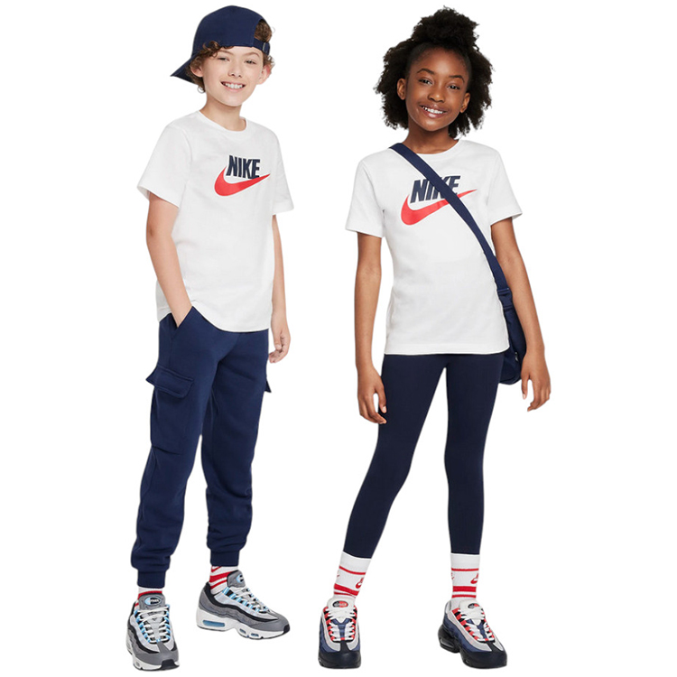 Tricou Nike K NSW TEE FUTURA HBR / Barbati / L / Alb photo 3
