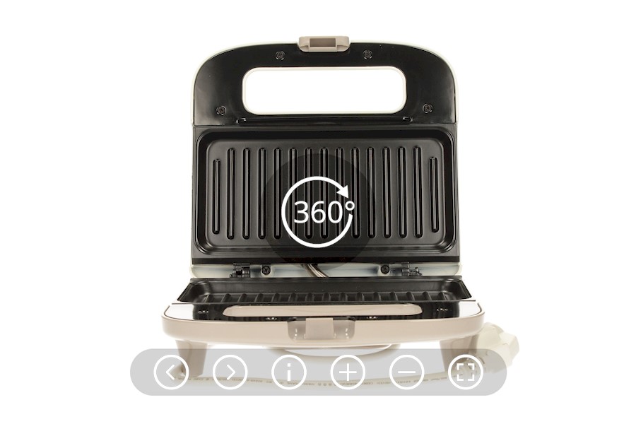 Sandwtch maker Philips HD2395/00, 820 W, Alb photo 3