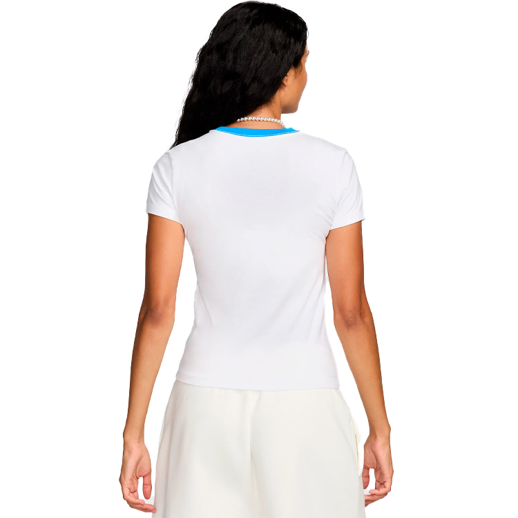 Tricou Nike W NSW NK CHLL KNT MD CRP WRS XS Alb Femei photo 4