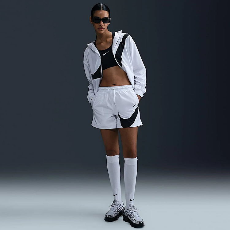 Шорты Nike W NSW CLS WVN MR 5 LOGO SHORT L Белый Женский photo 3