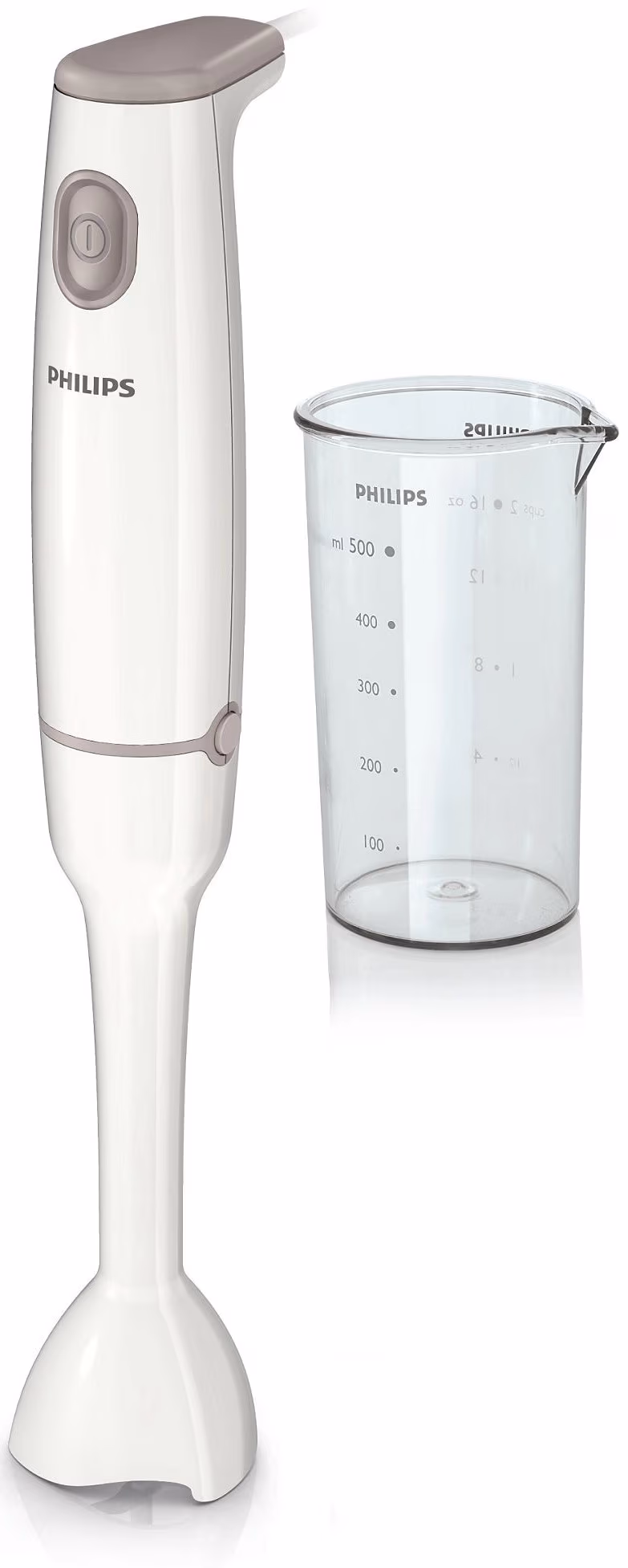 Blender Philips HR1600, 500  ml, 550 W, 1 trepte viteza, Alb 