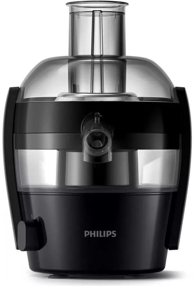 Storcator centrifugal Philips HR183200, 0.5 l, 500  W, 1 trepte viteza, Negru