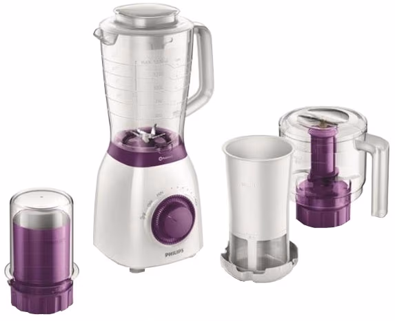 Блендер Philips HR2166, 600 Вт, 2 скоростей, Белый с серым 