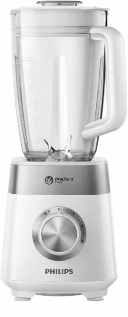Blender Philips HR222400, 800 W, 3 trepte viteza, Alb 