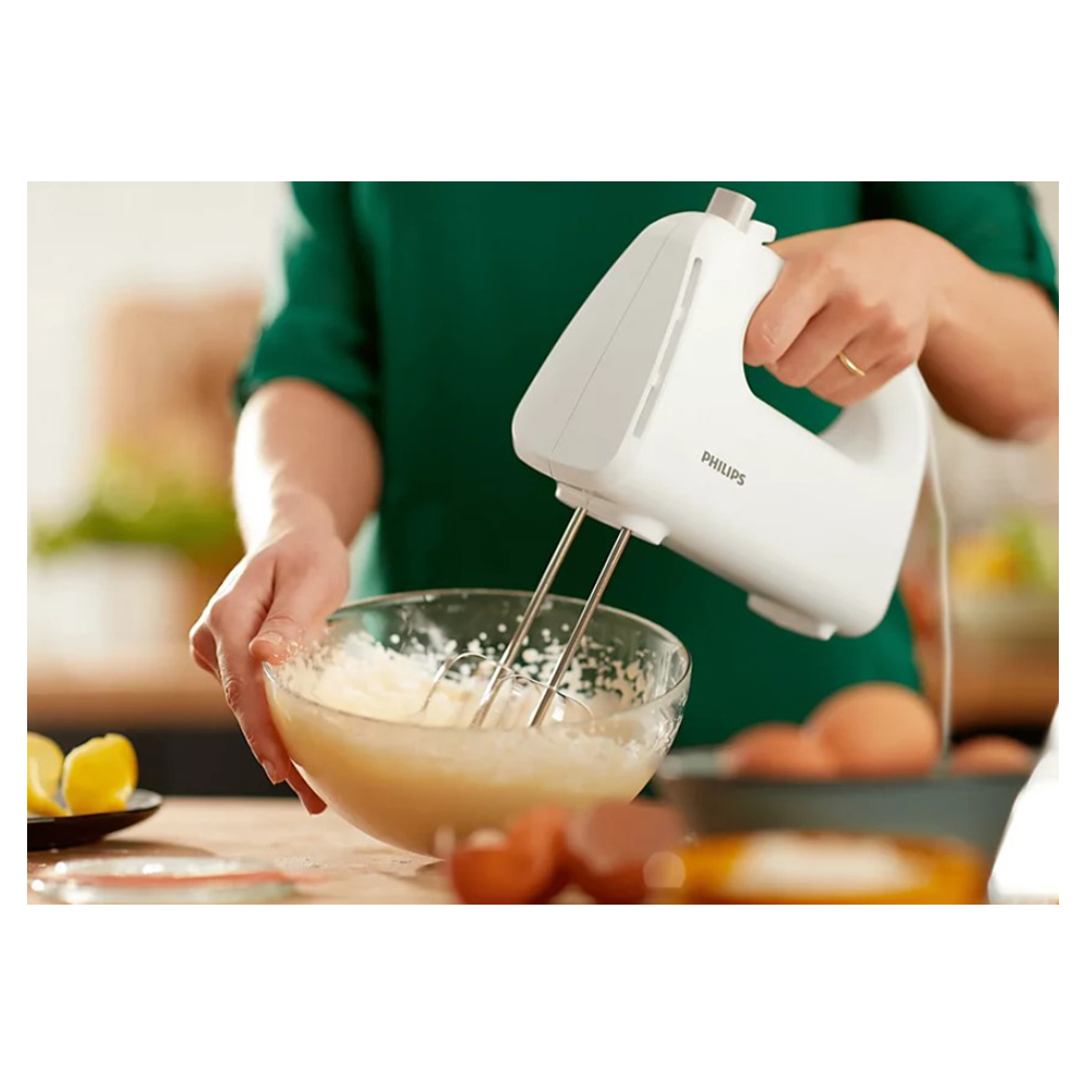 Миксер Ручной Philips HR370500 / 5 скоростей / Белый photo 7
